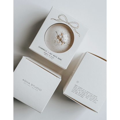 Chamomile + Oat Bath Bomb