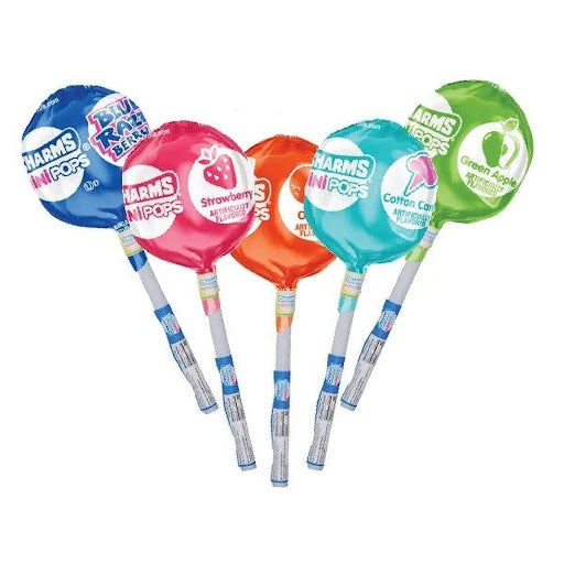 Charms Mega Mini Lollipops, 12 Count