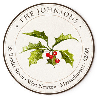 Christmas Holly - Correspondence Seals