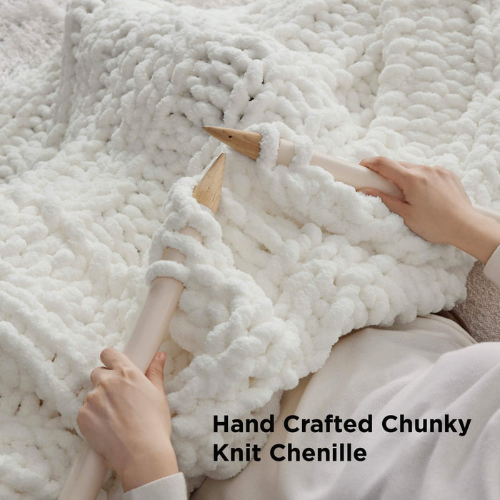 GentleSoft™ Chunky Knit Chenille Blanket