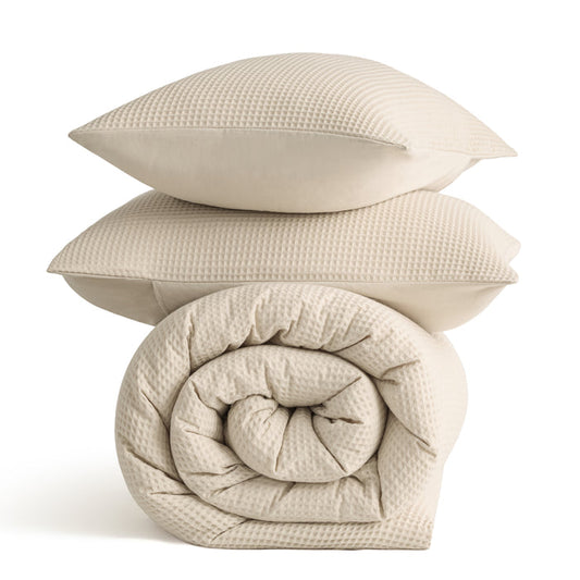 Classic Waffle Comforter Set