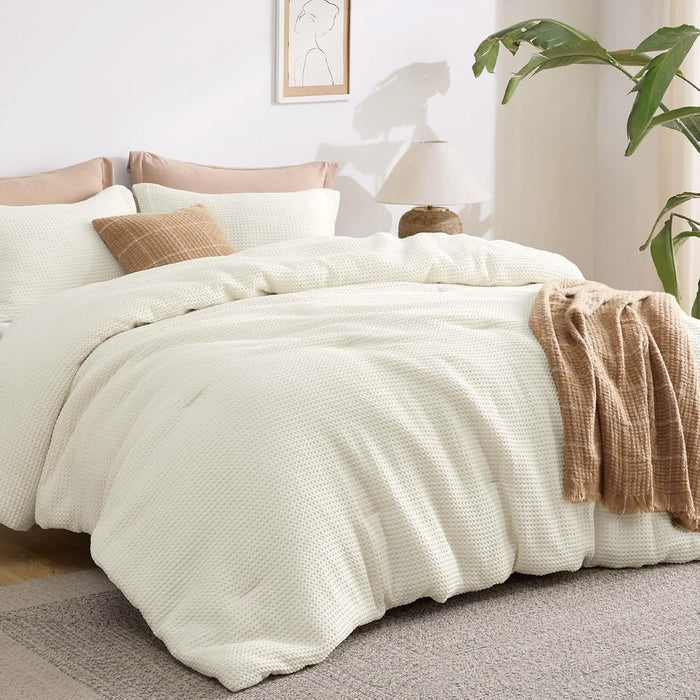 GentleSoft™ Classic Waffle Weave Comforter Set