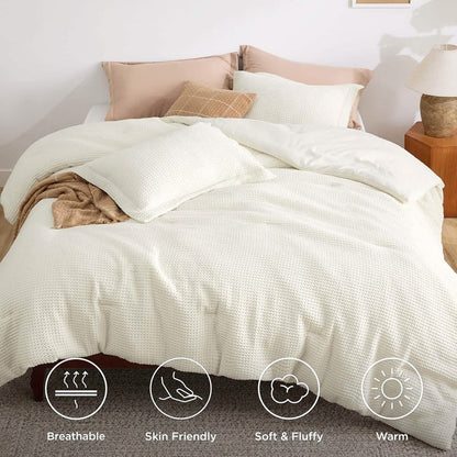 GentleSoft™ Classic Waffle Weave Comforter Set