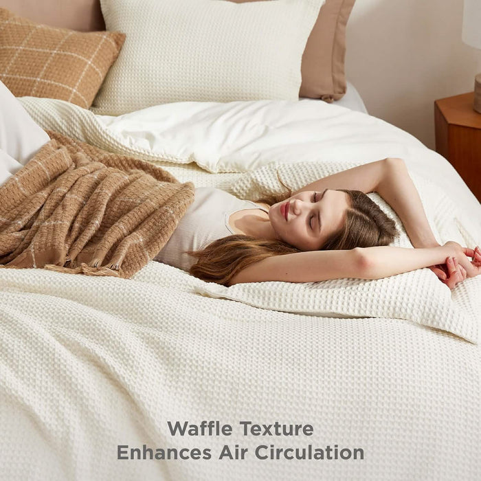 GentleSoft™ Classic Waffle Weave Comforter Set