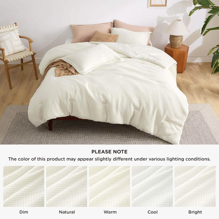 GentleSoft™ Classic Waffle Weave Comforter Set