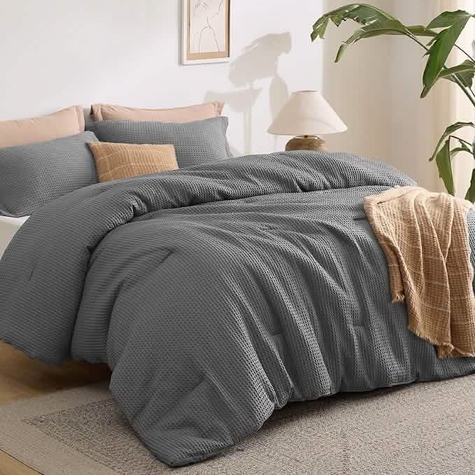 GentleSoft™ Classic Waffle Weave Comforter Set