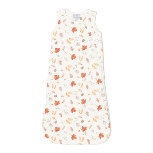 Coccoli Modal Sleepsack - Fall on Cream-AM5722-302 NB-9M 1.5T-Pumpkin Pie Kids Canada