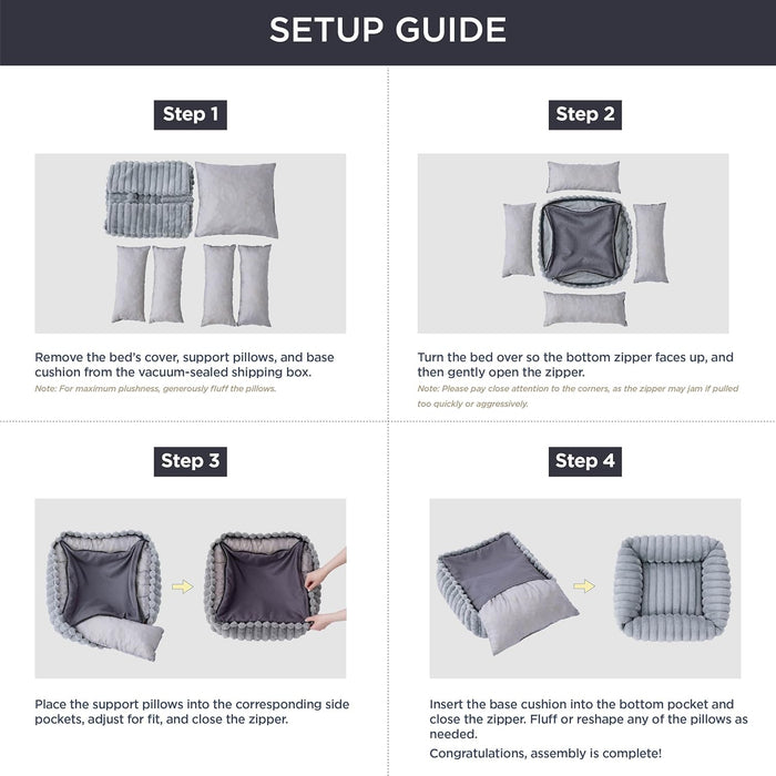 ComfyFleece® Rectangular Dog Bed
