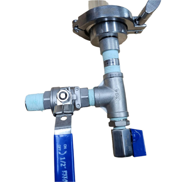 Complete Glass SS Sight Level for Flue Pan (10" long)