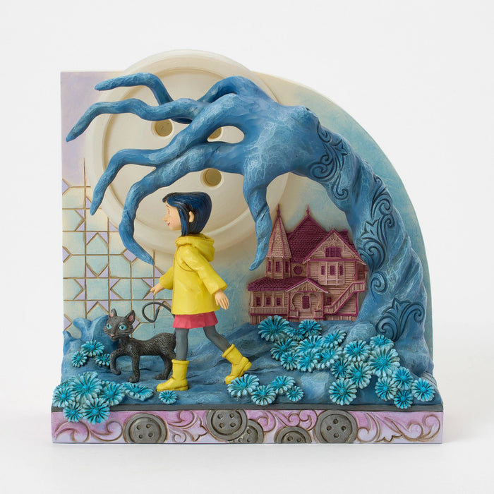 Coraline by Jim Shore | Coraline Claw Tree and Moon | Figurine