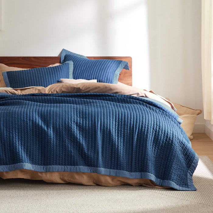 GentleSoft™ Corduroy Pattern Quilt Set