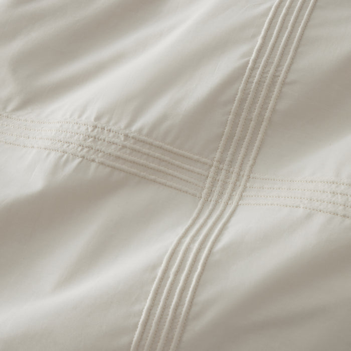 Cotton Embroidered Hotel Duvet Cover Set