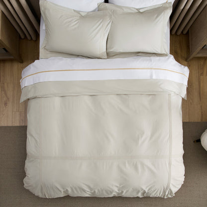 Cotton Embroidered Hotel Duvet Cover Set
