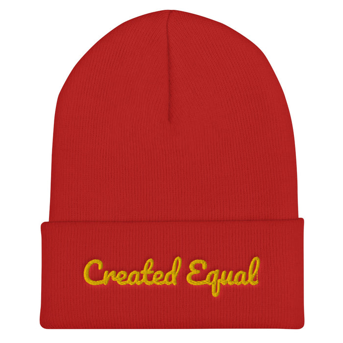 Created Equal Cuffed Beanie