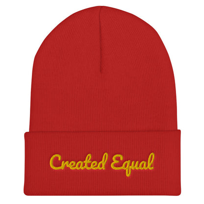 Created Equal Cuffed Beanie