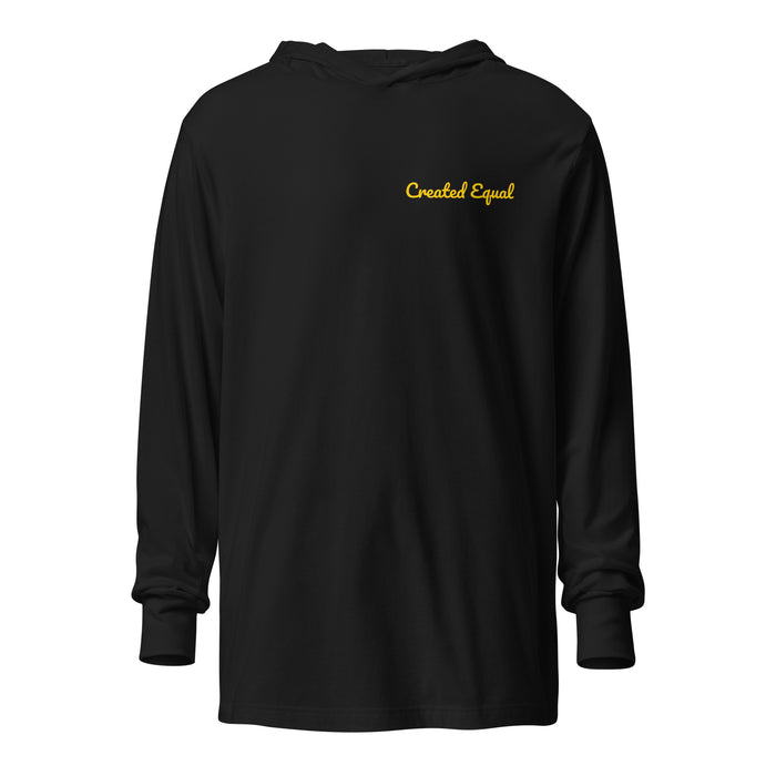 Created Equal Hooded long-sleeve tee