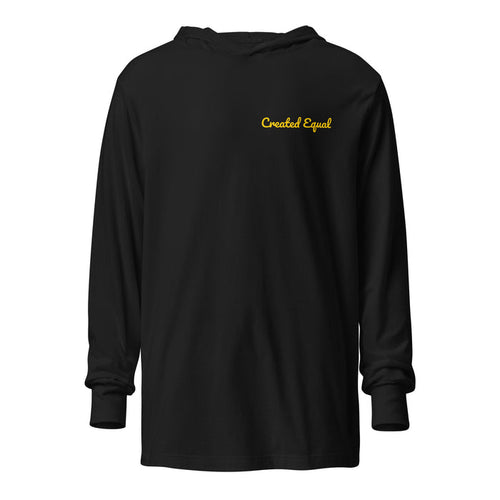 Created Equal Hooded long-sleeve tee