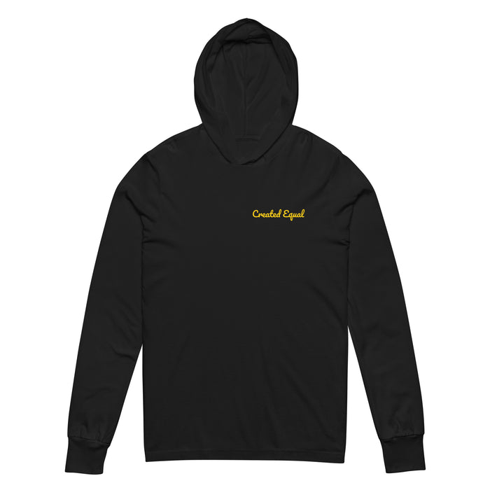 Created Equal Hooded long-sleeve tee