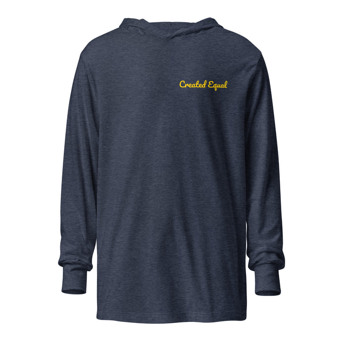 Created Equal Hooded long-sleeve tee