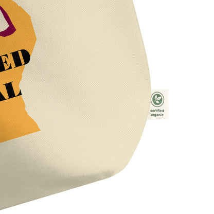 Created Equal Large organic tote bag