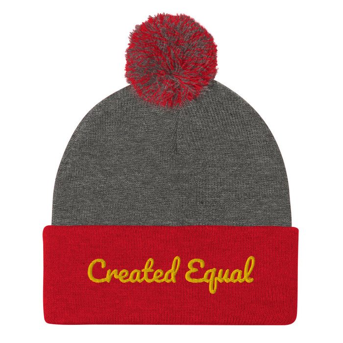 Created Equal Pom-Pom Beanie