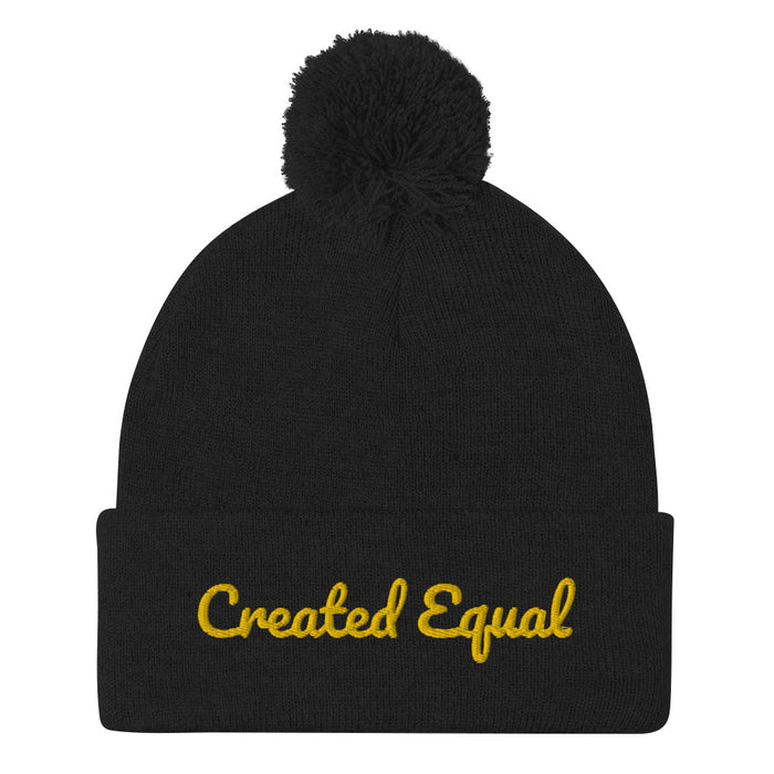 Created Equal Pom-Pom Beanie