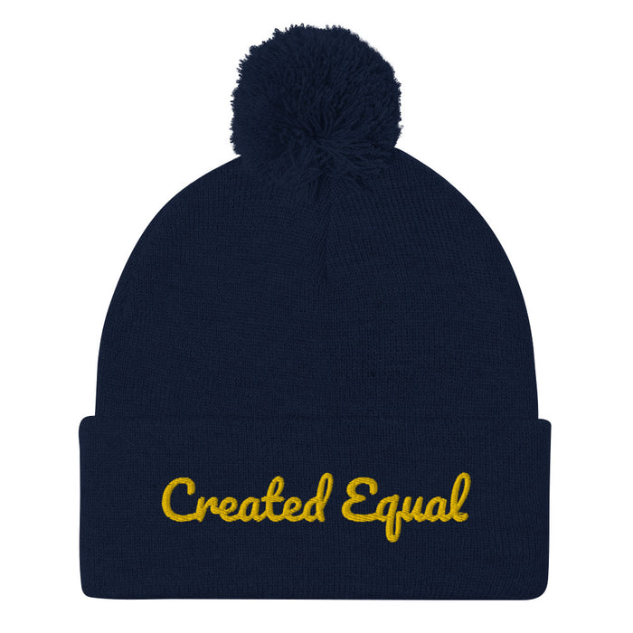 Created Equal Pom-Pom Beanie