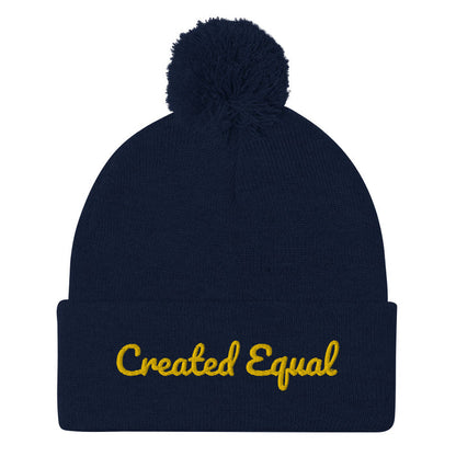 Created Equal Pom-Pom Beanie