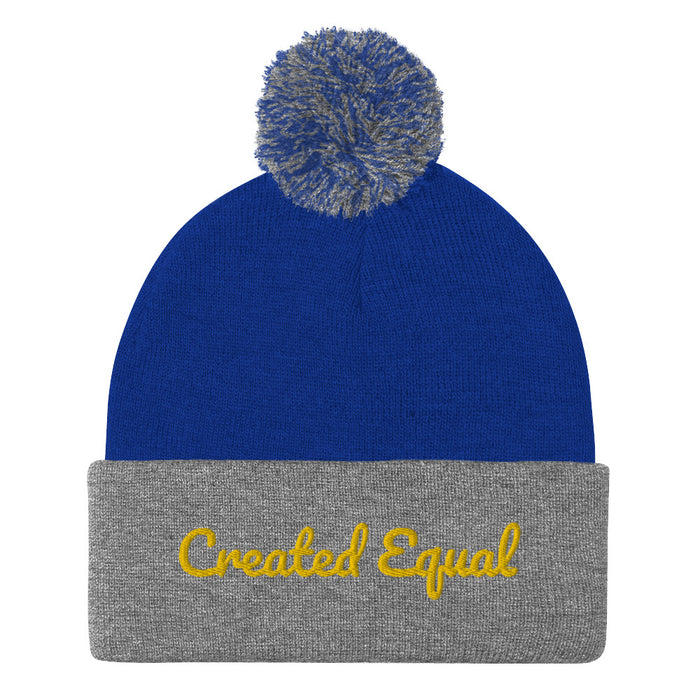 Created Equal Pom-Pom Beanie