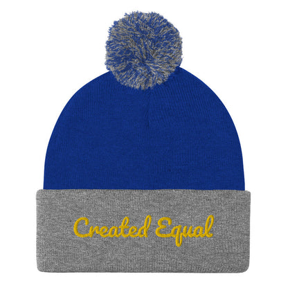 Created Equal Pom-Pom Beanie