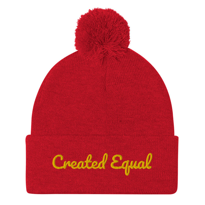Created Equal Pom-Pom Beanie