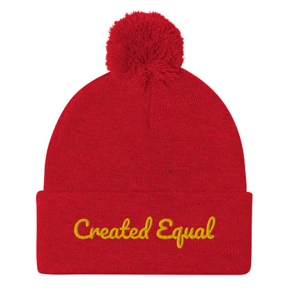 Created Equal Pom-Pom Beanie