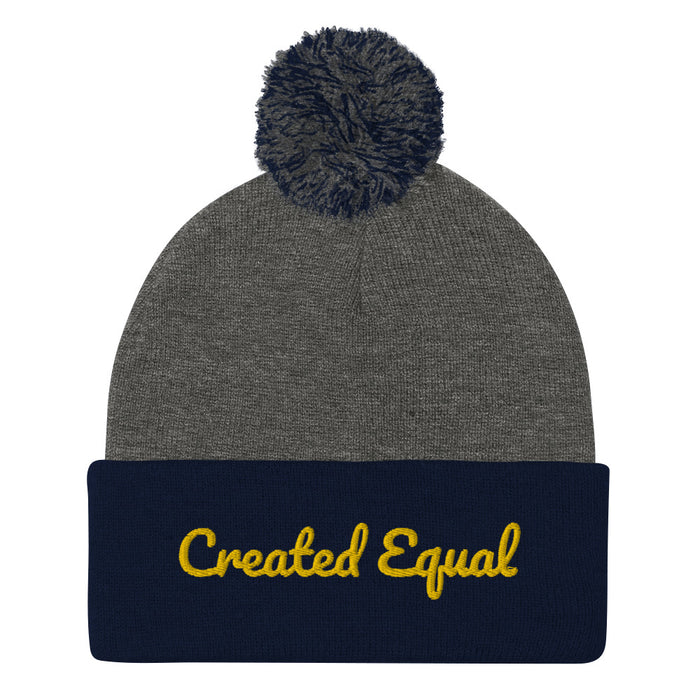 Created Equal Pom-Pom Beanie