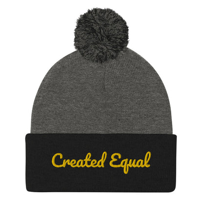 Created Equal Pom-Pom Beanie