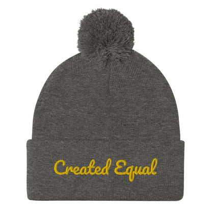 Created Equal Pom-Pom Beanie