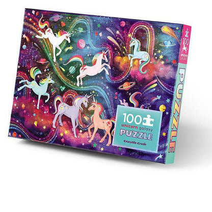 Crocodile Creek 100pc Holographic Puzzle - Unicorn Galaxy-79101-Pumpkin Pie Kids Canada