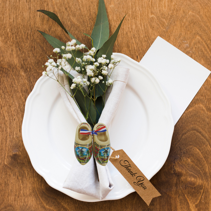 Decorative Dutch Shoe Landscape Design Natural 4" - ScandinavianGiftOutlet