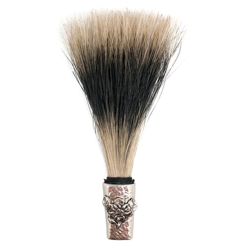 deluxe gamsbart with engraved edelweiss fedora hat pin - ScandinavianGiftOutlet