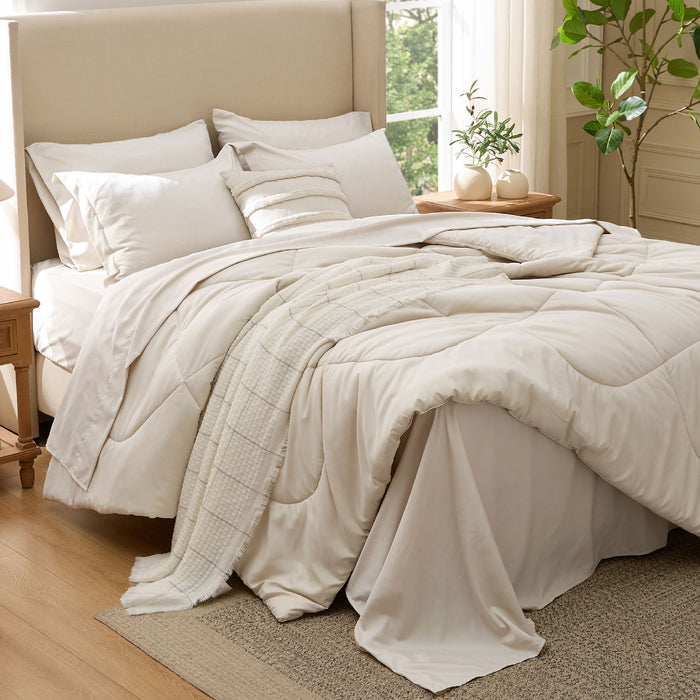 Cream - Wavy Quilted / Twin