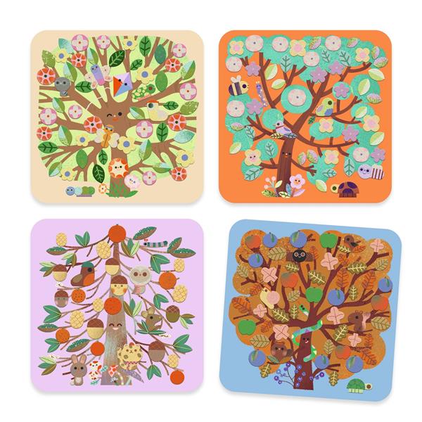 Djeco Felt Through the Seasons-DJ00089-Pumpkin Pie Kids Canada