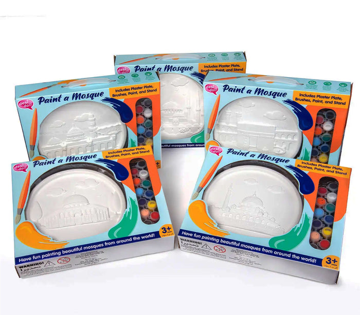 Sultan Ahmed Mosque Paint a Mosque Plaster Painting Kit Desi Doll Company