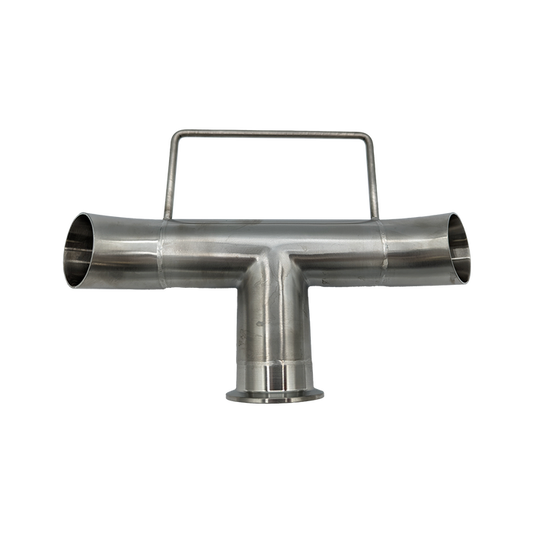 Double Draw-off Nozzle 2" Tri-clamp Fitting