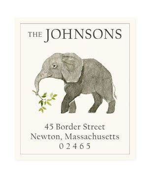 Elephant Calf - Return Address Labels