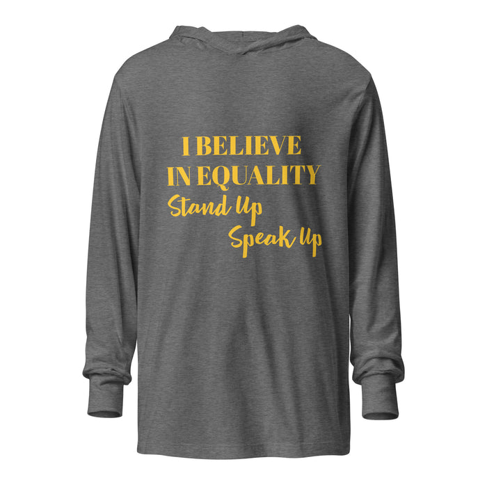 Equality Hooded long-sleeve tee
