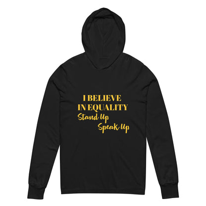 Equality Hooded long-sleeve tee