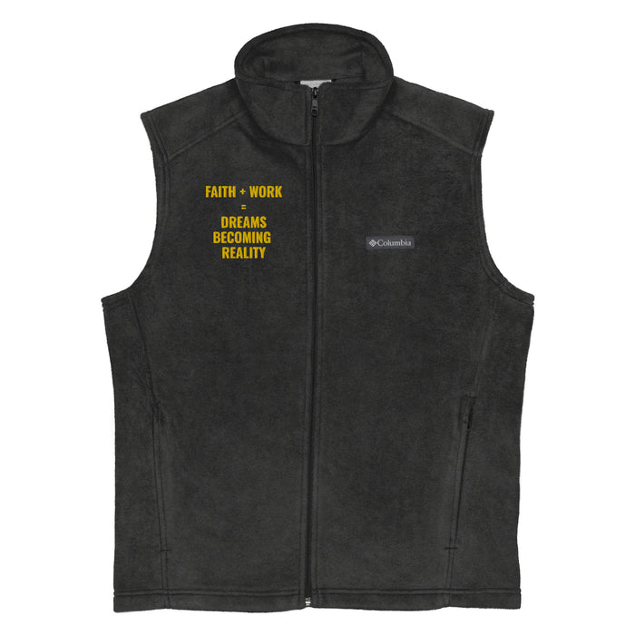 Faith Plus Work  Men’s Columbia fleece vest