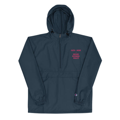 Faith + Work Embroidered Champion Packable Jacket