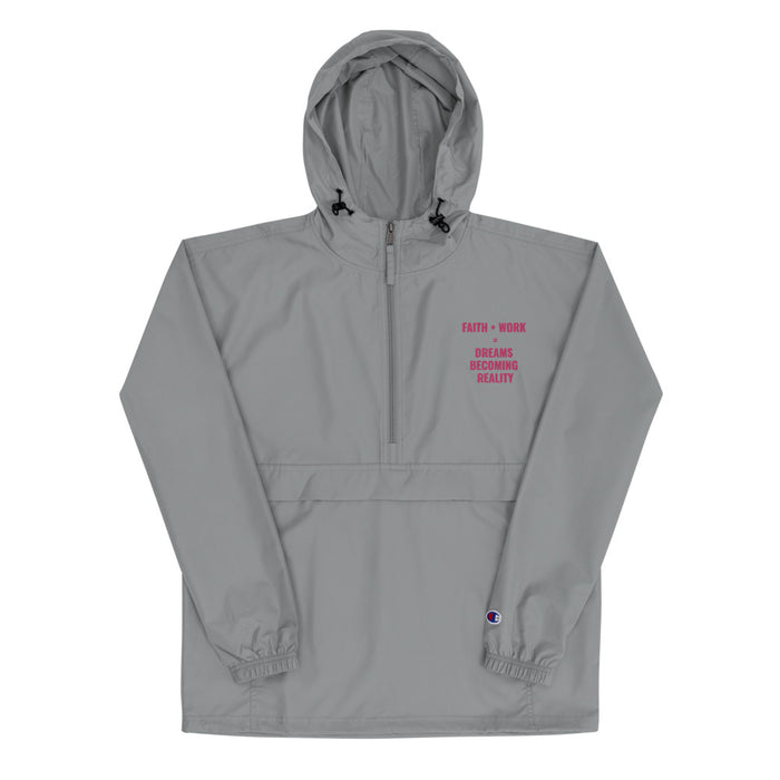 Faith + Work Embroidered Champion Packable Jacket