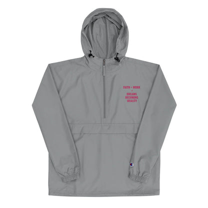 Faith + Work Embroidered Champion Packable Jacket