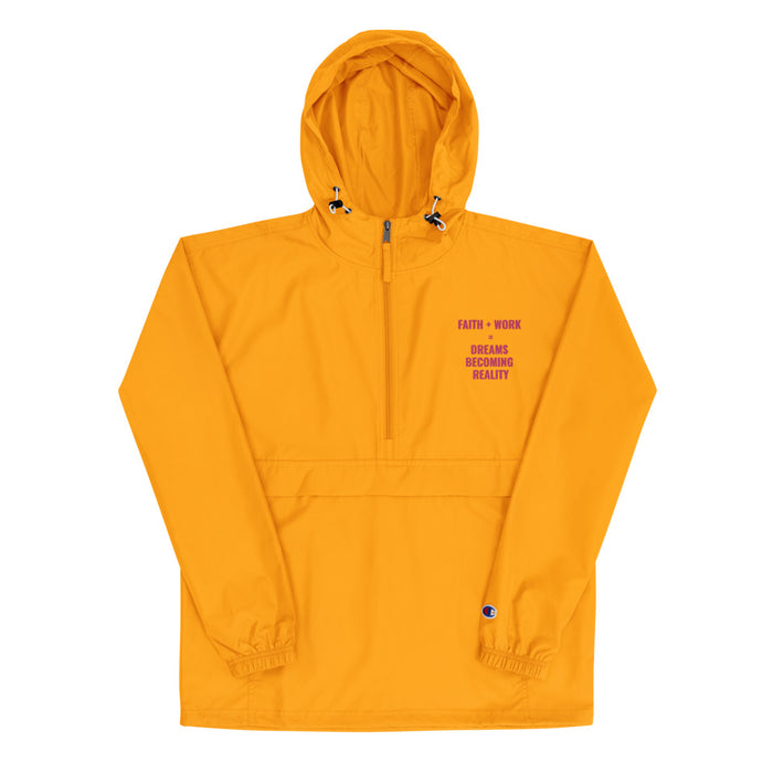Faith + Work Embroidered Champion Packable Jacket